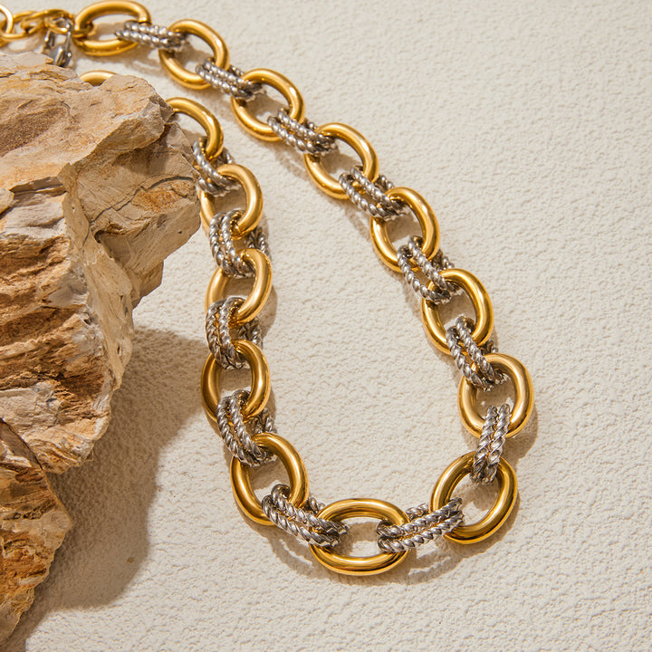 Tramuntana Two-Tone Chunky Chain Bracelet