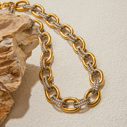 Tramuntana Two-Tone Chunky Chain Bracelet
