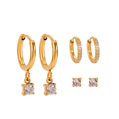 Lumen Zirconia Stacking Earrings