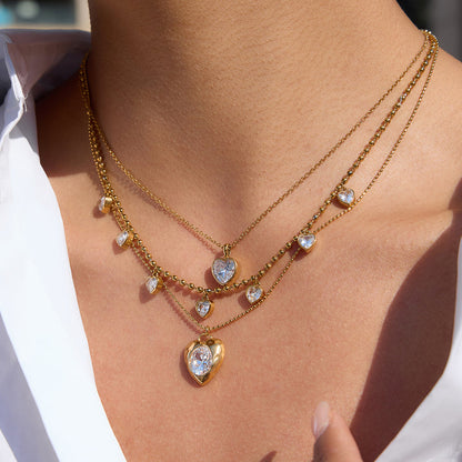 Rosemary Heart Pendant Necklace