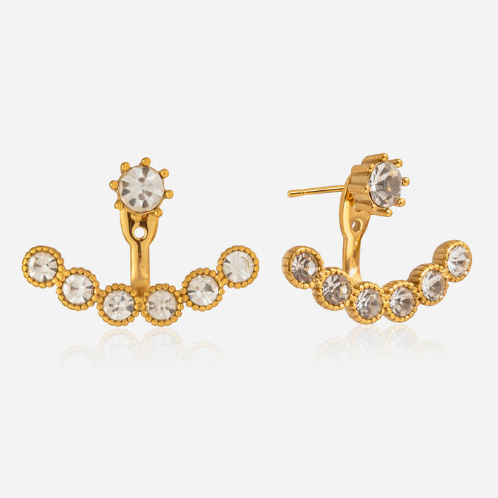 Amalfi Crystal Ear Jacket Earrings