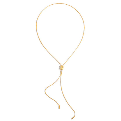 Tide Sliding Tassel Necklace