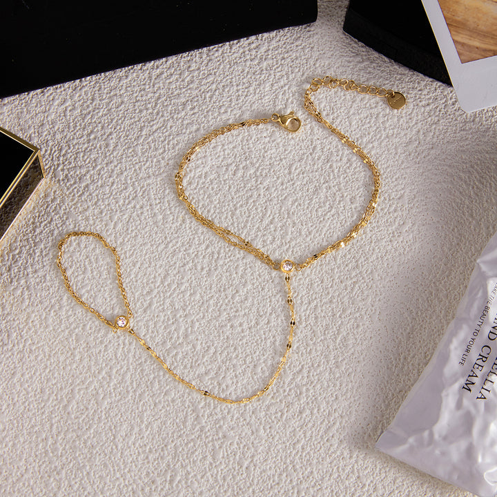 Jasmine Fine Hand Chain Bracelet