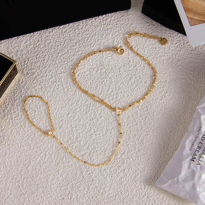 Jasmine Fine Hand Chain Bracelet