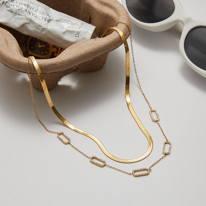 Formentera Pavé Station Necklace
