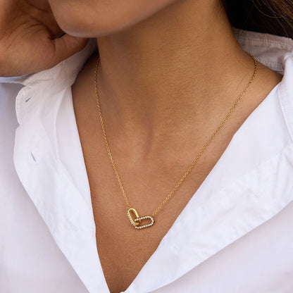 Olive Branch Linked Oval Necklace