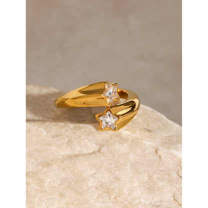 Estrella Twin Star Wrap Ring