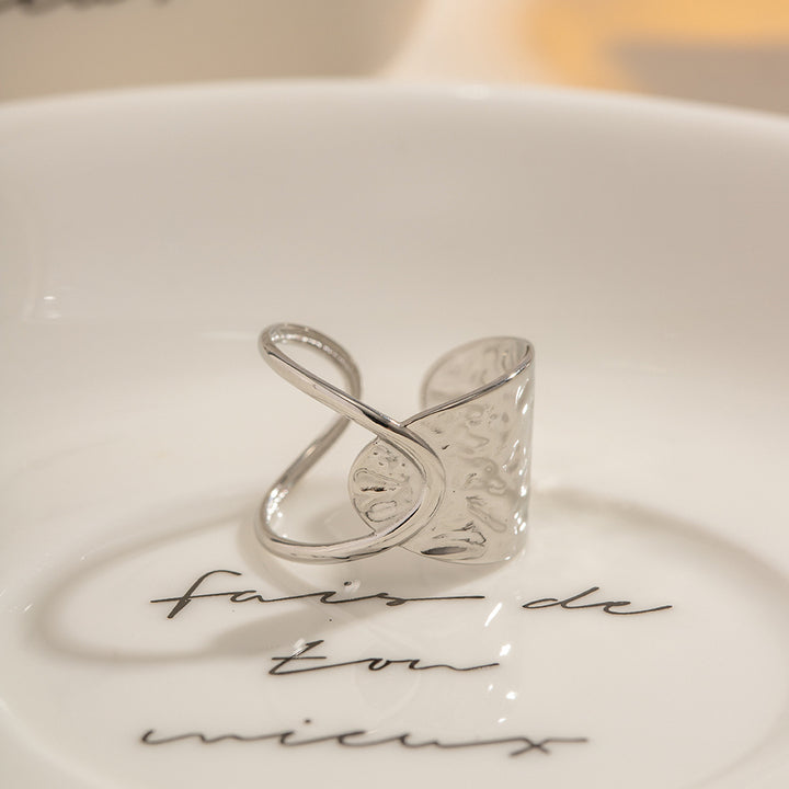 Tramontana Hammered Wide Band Ring