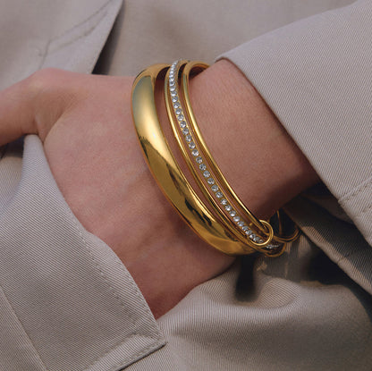 Amalfi Polished Dome Bangle Bracelet