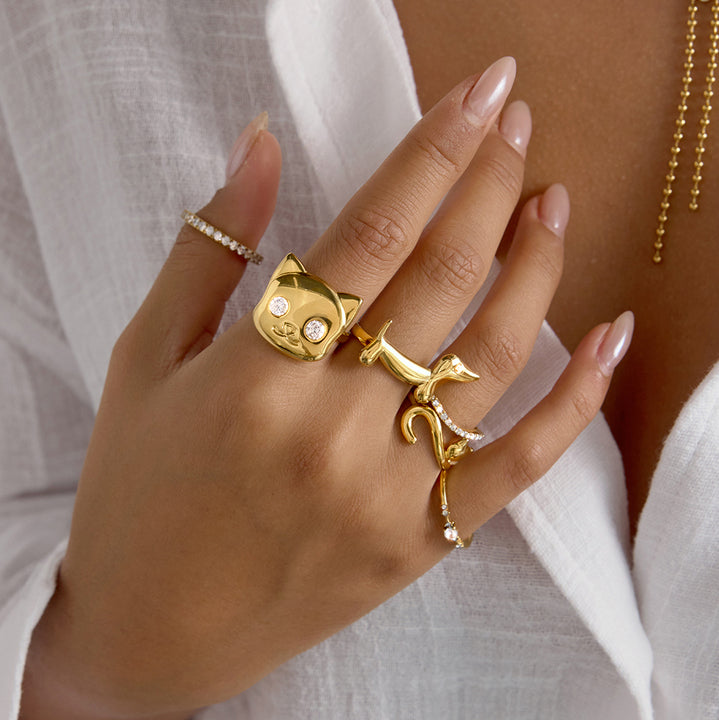 Lumen Pave Slim Band Ring