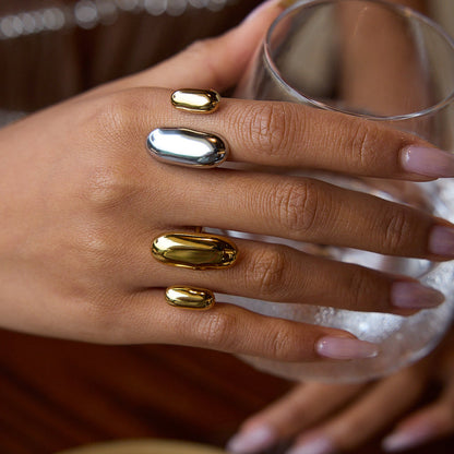 Salt Air Two-Tone Bean Ring