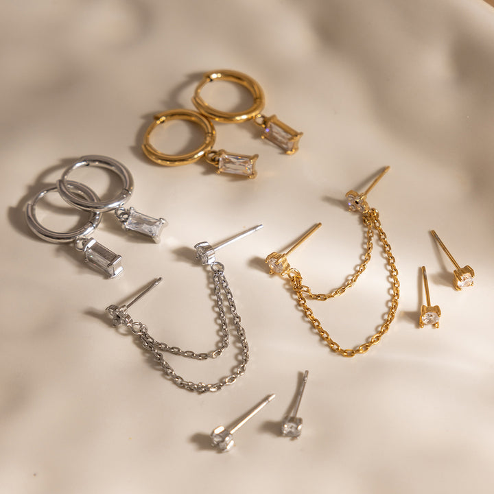 Formentera Mixed Stack Earrings