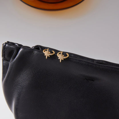 Lumen Pavé Link Drop Earrings