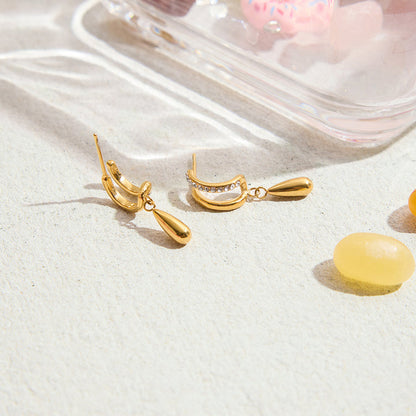Levante Pavé Teardrop Drop Earrings