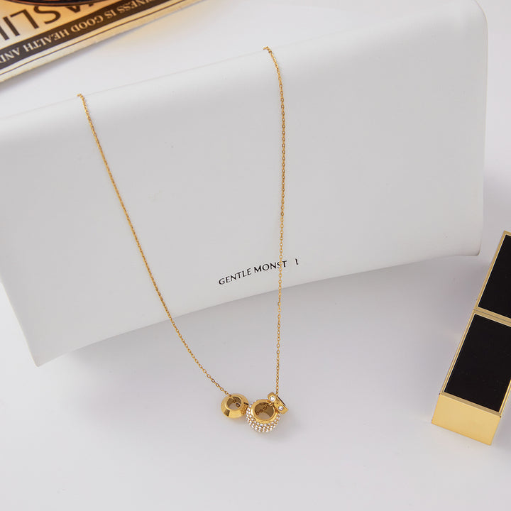 Dune Trio Bead Pendant Necklace