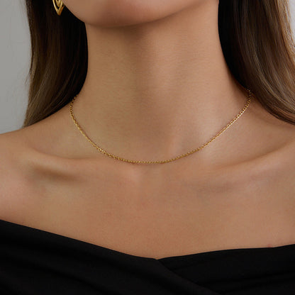 Salt Air Fine Cable Chain Necklace