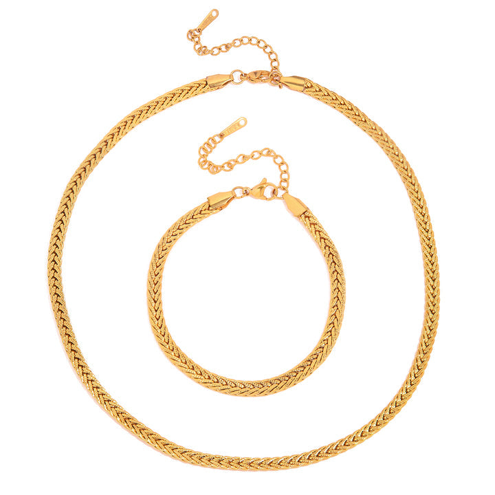 Riviera Woven Wheat Chain Bracelet