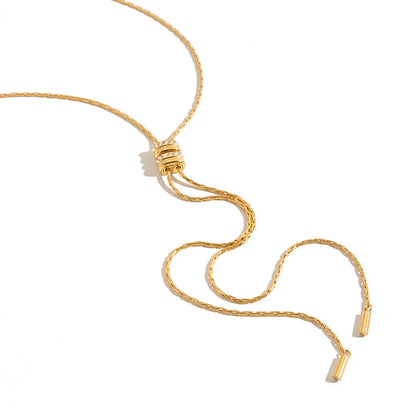 Tide Sliding Tassel Necklace
