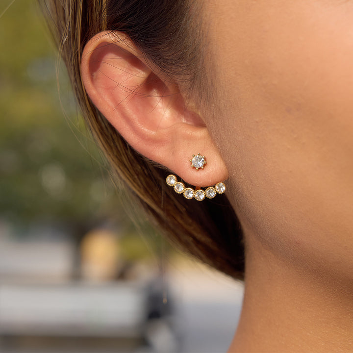 Amalfi Crystal Ear Jacket Earrings