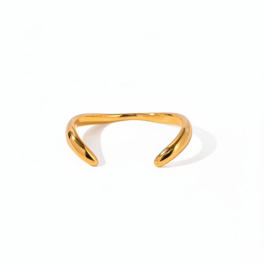 Dune Sculpted Wave Cuff Bracelet