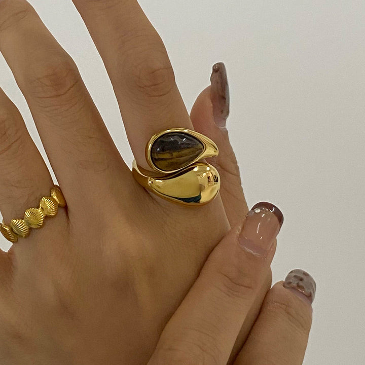 Sirocco Tiger Eye Bypass Ring