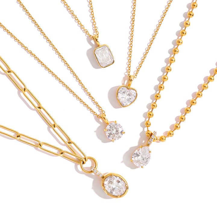 Levante Bezel Solitaire Necklace