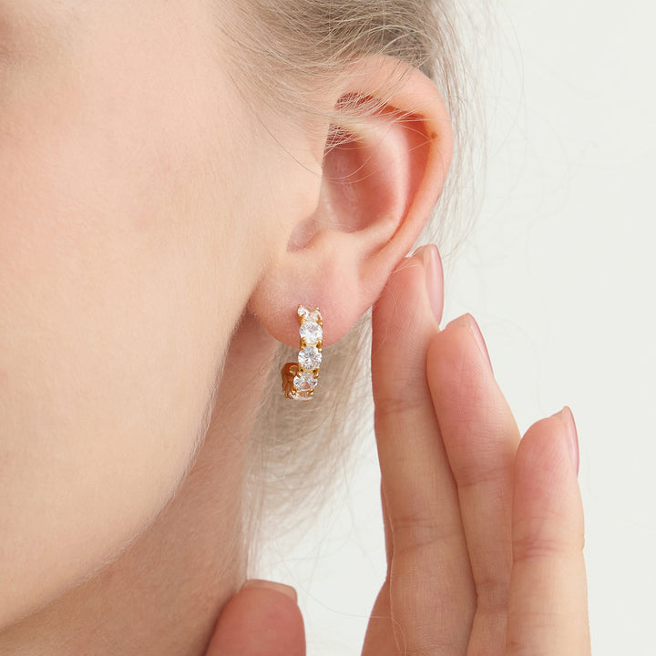 Tramontana Zirconia Hoop Earrings