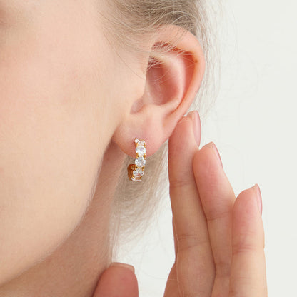 Tramontana Zirconia Hoop Earrings