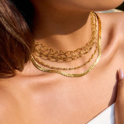 Sea Foam Twisted Wave Necklace