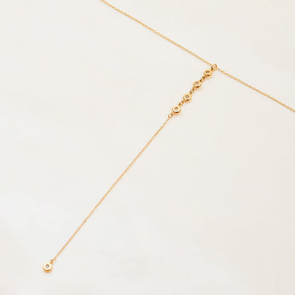 Lumen Zircon Lariat Necklace