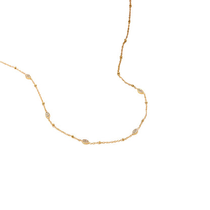 Sea Mist Marquise Chain Necklace