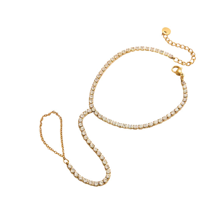 Vela Tennis Chain Hand Bracelet