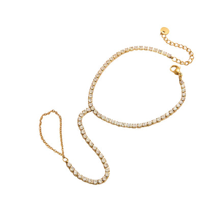 Vela Tennis Chain Hand Bracelet