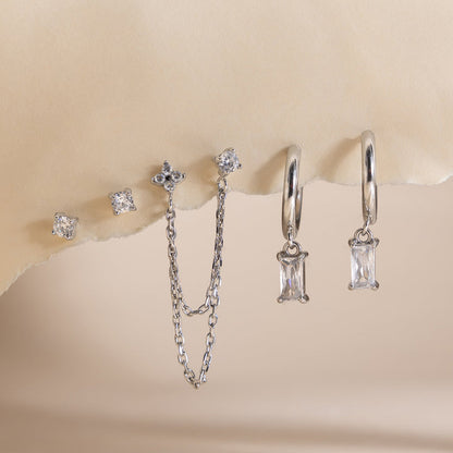 Formentera Mixed Stack Earrings