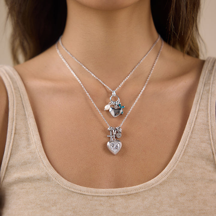 Levante Charm Cluster Pendant Necklace