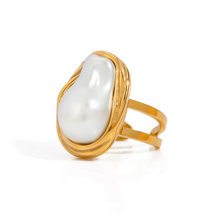 Lumen Baroque Pearl Open Ring