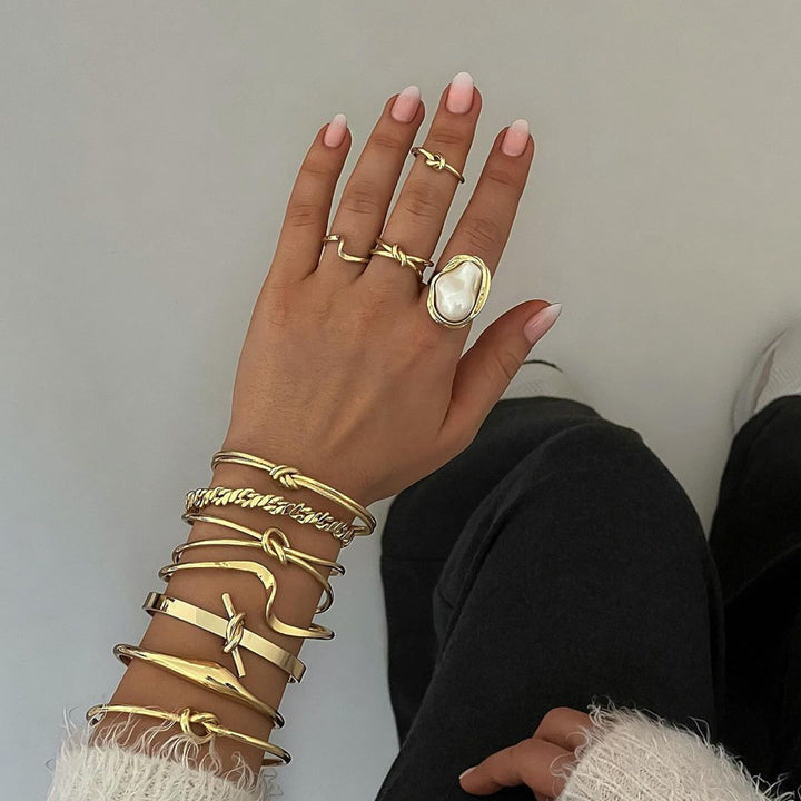 Lumen Baroque Pearl Open Ring