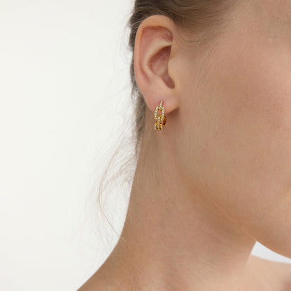 Portofino Pavé Chain Link Earrings