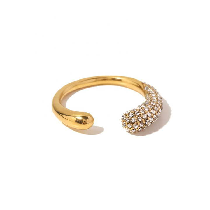 Sandbar Pavé Dome Open Ring
