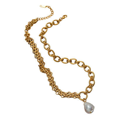 Harbour Baroque Pearl Chain Necklace