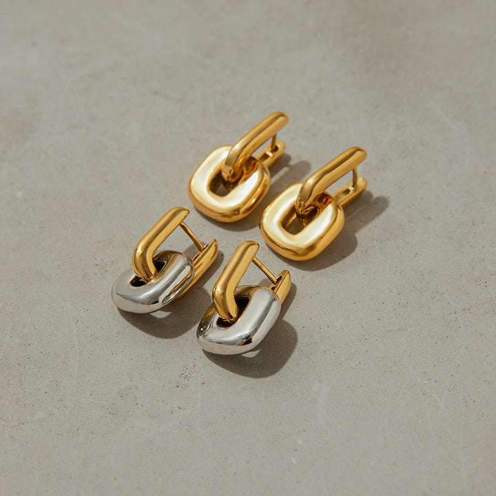 Lumen Chunky Link Drop Earrings