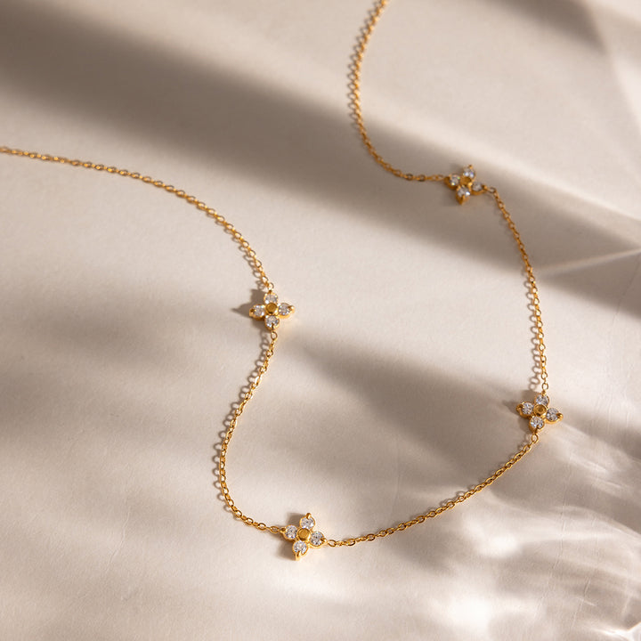 Jasmine Flower Station Necklace