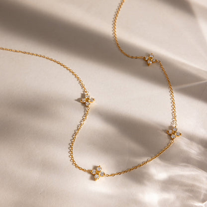 Jasmine Flower Station Necklace
