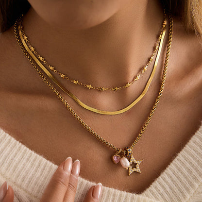 Riviera Flat Herringbone Necklace