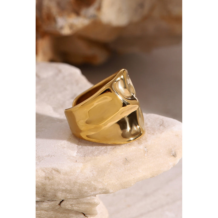 Mistral Molten Wide Band Ring