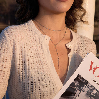 Adriatic Double Layer Y Necklace