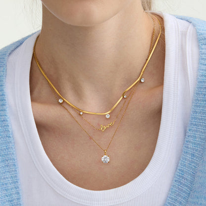 Levante Bezel Solitaire Necklace