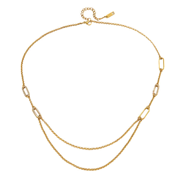 Corniche Double Layer Chain Necklace