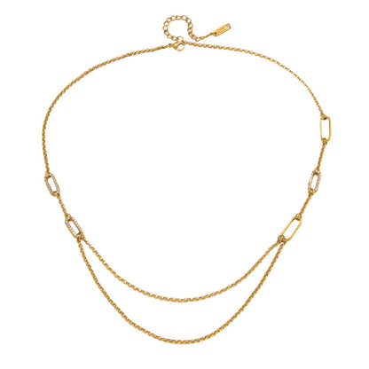 Corniche Double Layer Chain Necklace