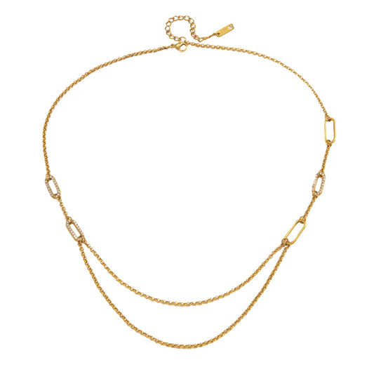 Corniche Double Layer Chain Necklace